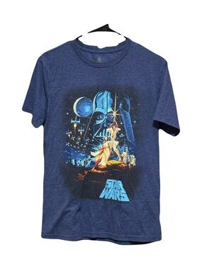 Star Wars Blue and White Logo Apparel Tag